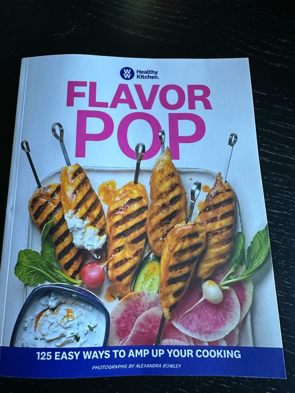 Weight Watchers Flavor Pop Cookbook - Pink & White Cover